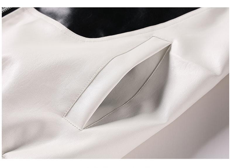 Black McLaren x Mercedes Jacket Racing PU Leather