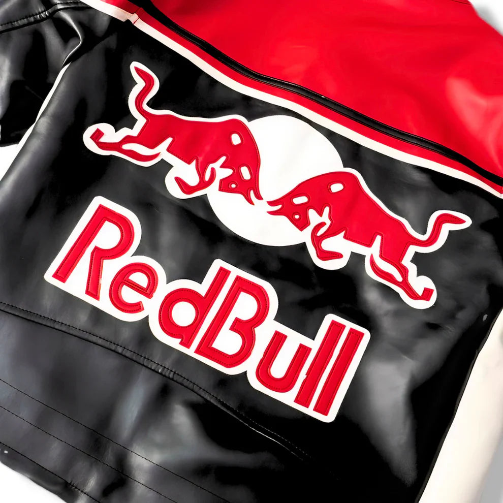 Red Bull Jacket Racing PU Leather
