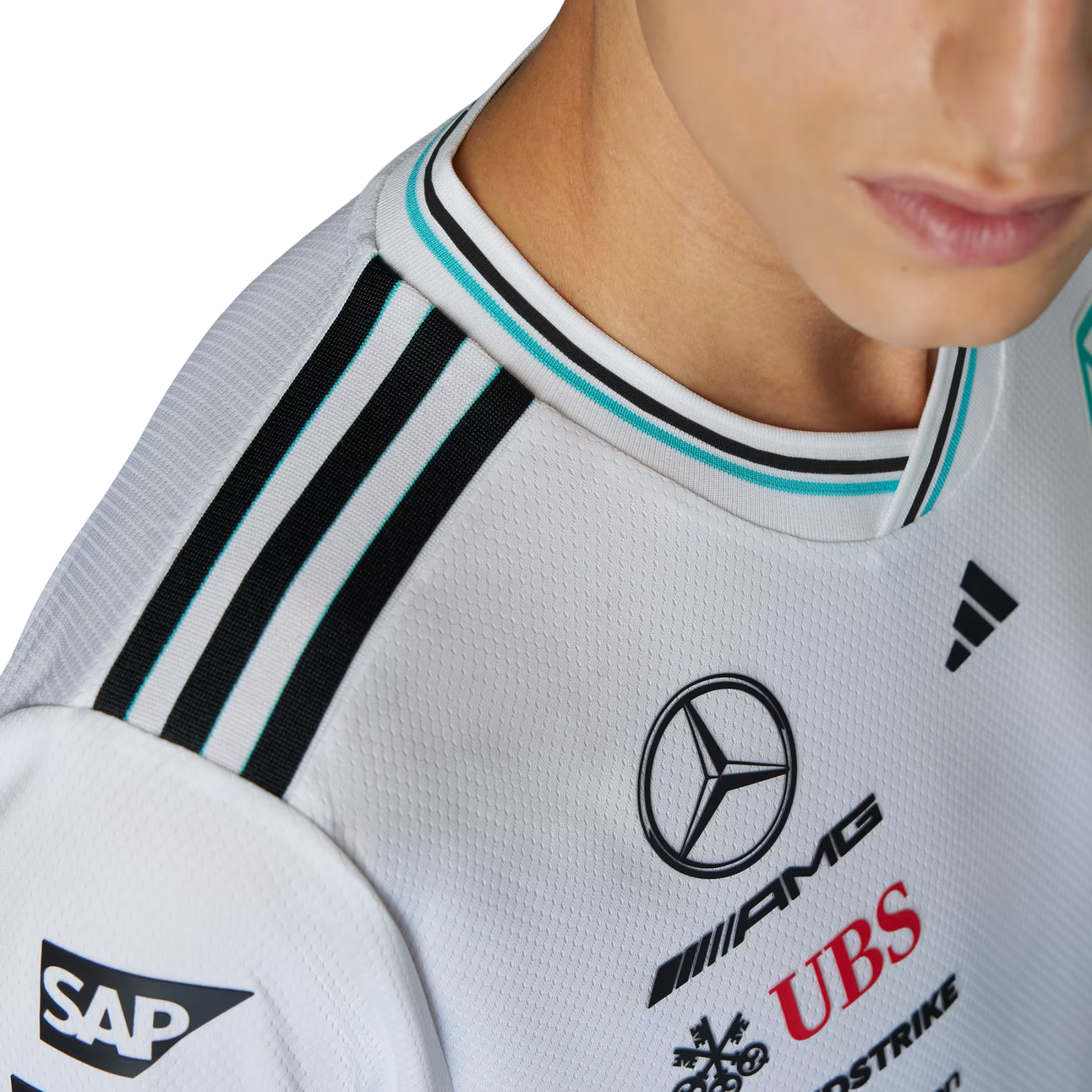 Camisola Long Sleeve Mercedes 2025 - Branco