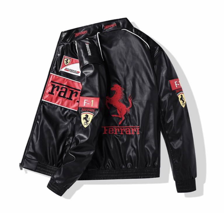 Black Red Edition SF Jacket RACING PU Leather