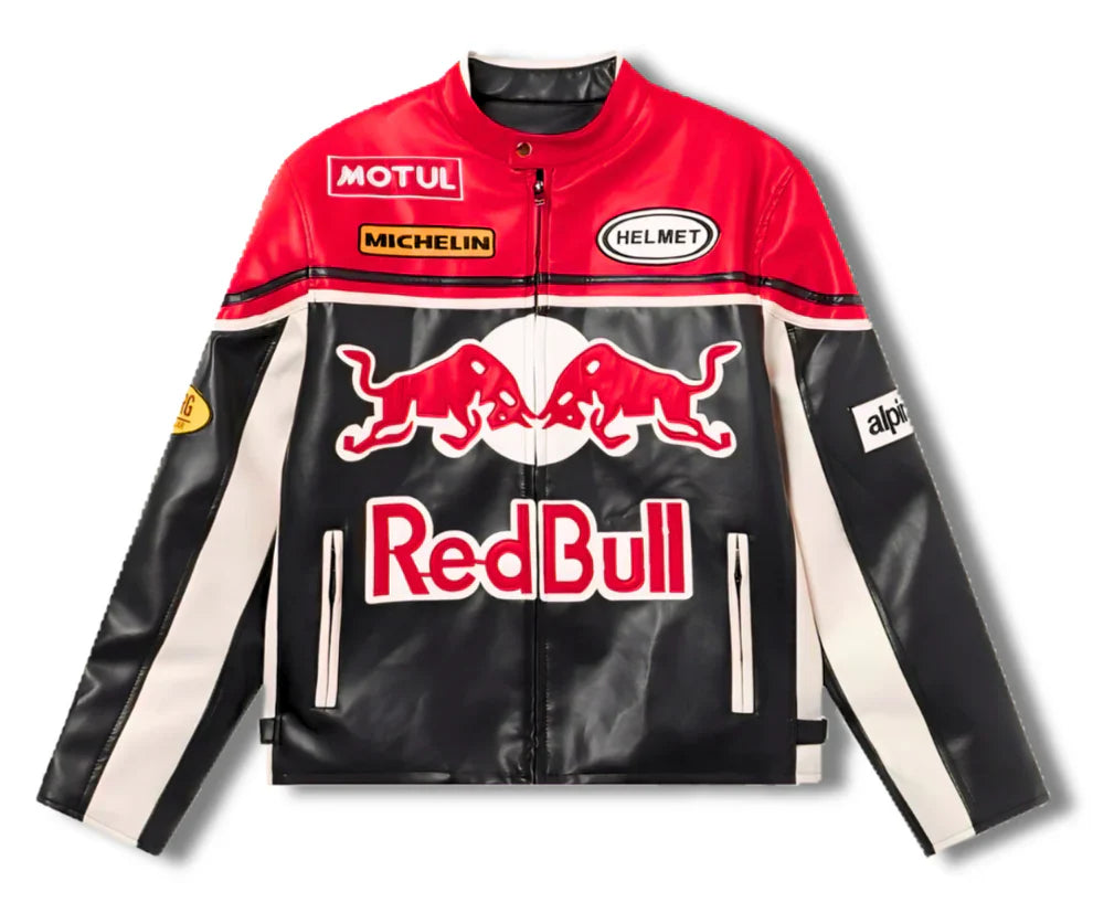 Red Bull Jacket Racing PU Leather