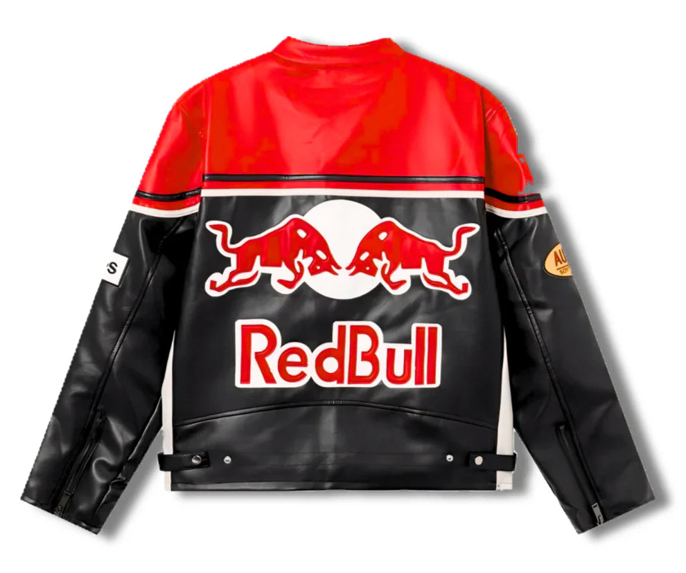 Red Bull Jacket Racing PU Leather