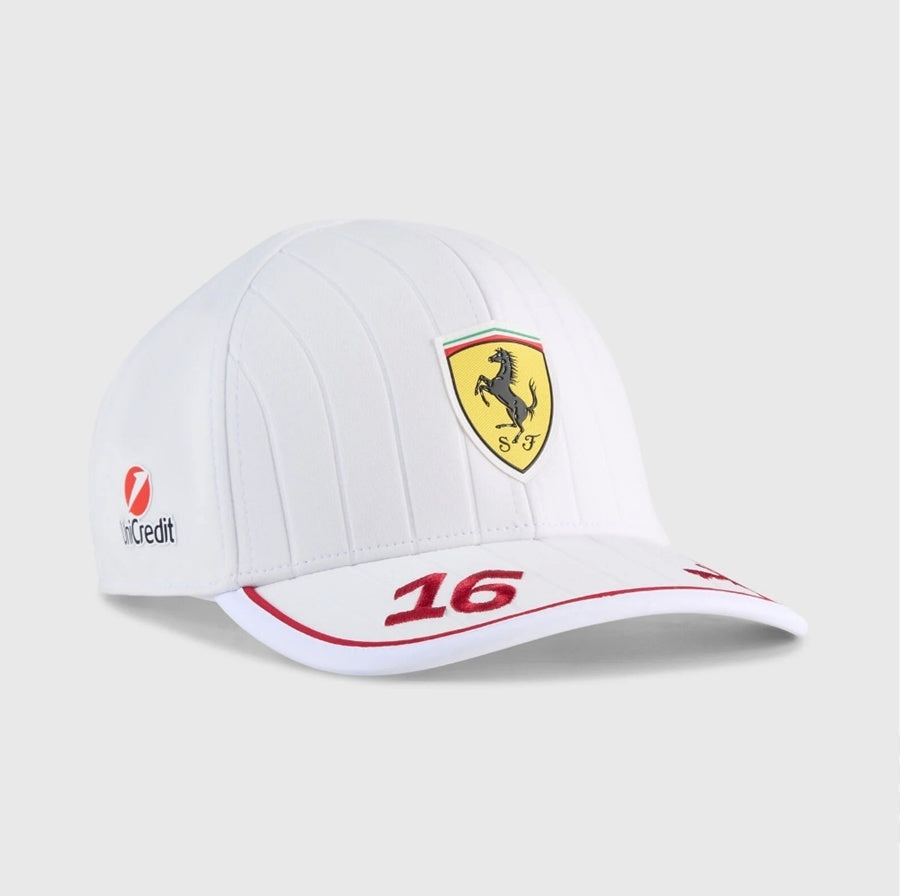 2025 Charles Leclerc Driver Cap - Branco